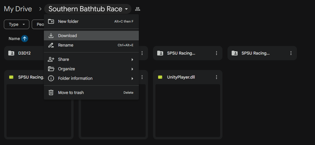 Game download instruction screenshot